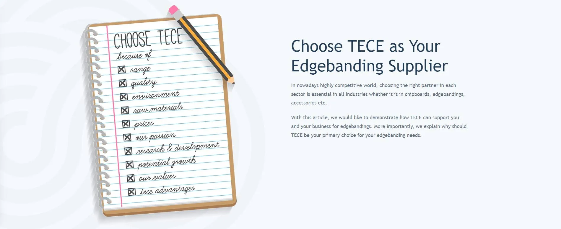 Choose TECE as Your Edgebanding Supplier